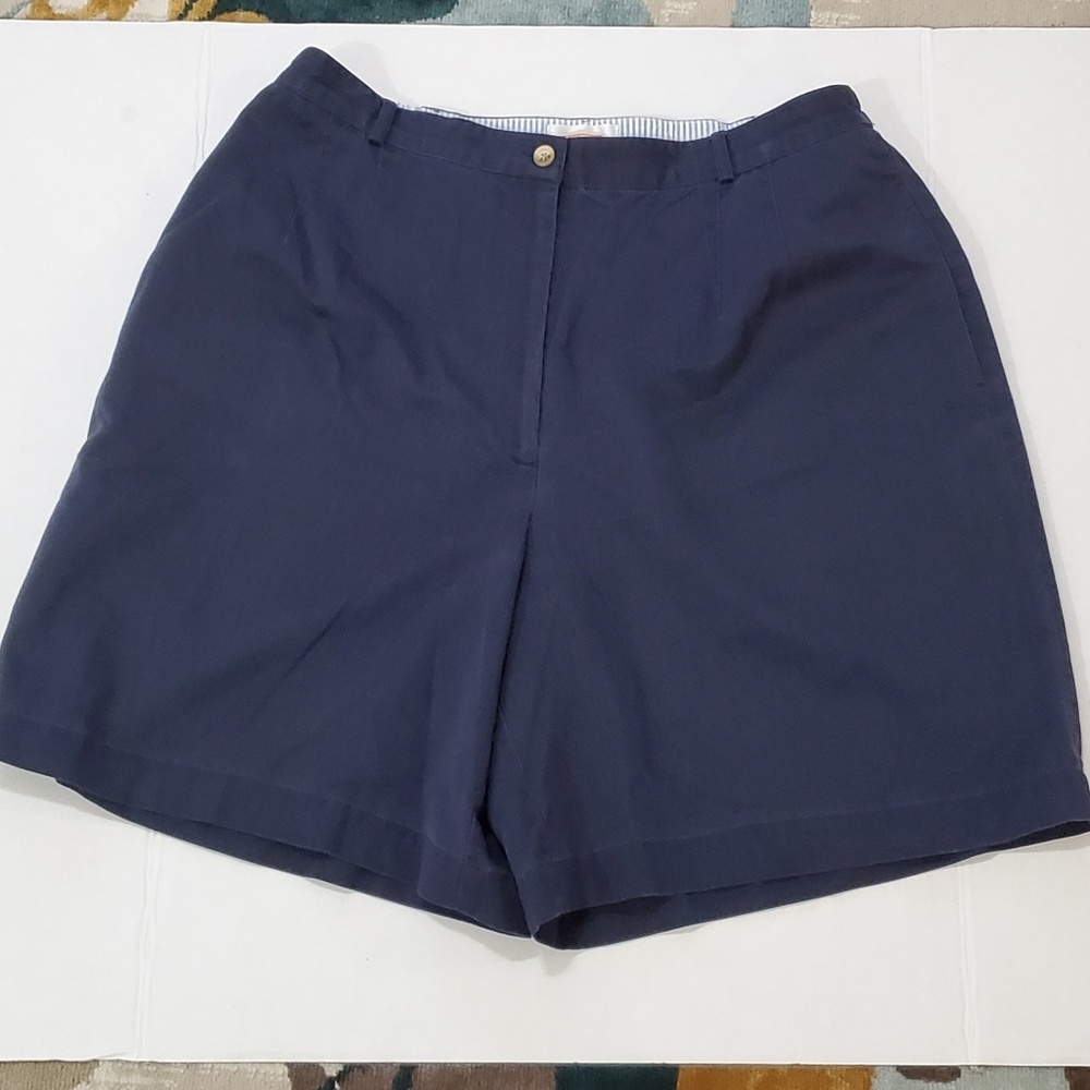 Talbots Woman size 18W Navy Bermuda Shorts